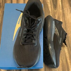 Brooks Glycerin GTS 21 Black Athletic Womens 9 Wide Running Walking Shoes